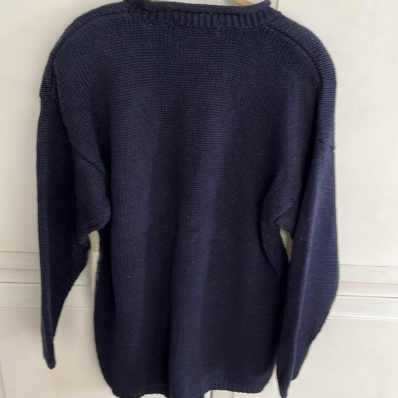 Gorgeous Navy Skating Scene Sweater - Picture 5 of 5